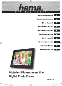 Bedienungsanleitung Hama 00095279 Slimline Digitaler bilderrahmen