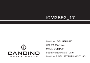 Mode d’emploi Candino C4303 Automatic Montre