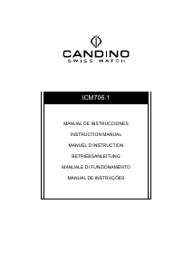 Manual Candino C4685 Relógio de pulso