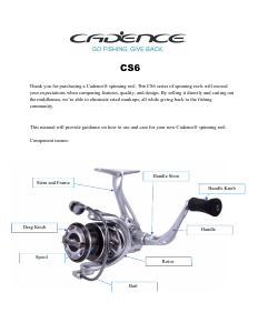 Manual Cadence CS6 Fishing Reel