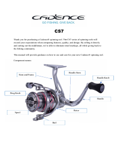 Manual Cadence CS7 Fishing Reel