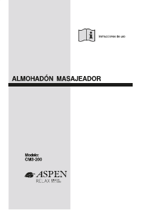 Manual de uso Aspen CM3-200 Masajeador