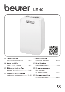 Manuale Beurer LE 40 Deumidificatore