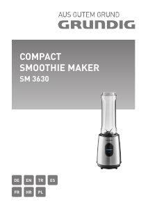 Mode d’emploi Grundig SM 3630 Blender