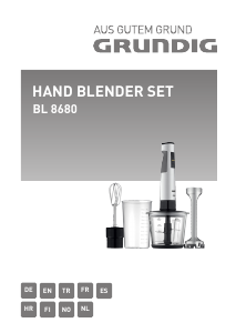 Manual de uso Grundig BL 8680 Batidora de mano