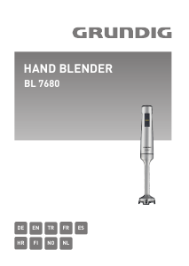 Manual Grundig BL 7680 Hand Blender