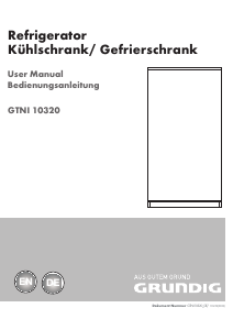 Manual Grundig GTNI 10320 Refrigerator