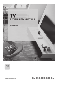 Bedienungsanleitung Grundig 43 GUW 8960 LED fernseher