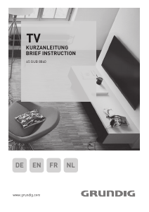 Bedienungsanleitung Grundig 65 GUB 8860 LED fernseher