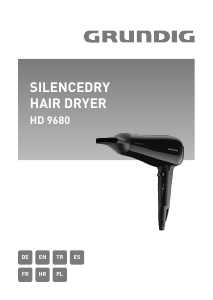 Manual Grundig HD 9680 Hair Dryer