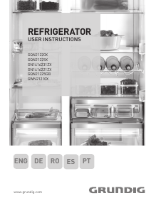 Manual de uso Grundig GWN 21210 X Frigorífico combinado