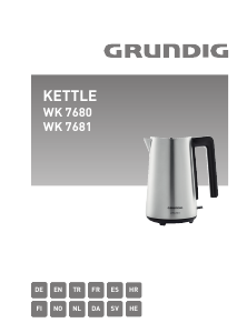 Kullanım kılavuzu Grundig WK 7680 Çaydanlık