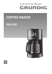 Manual Grundig KM 6330 Coffee Machine