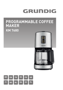 Brugsanvisning Grundig KM 7680 Kaffemaskine