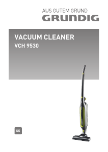 Bedienungsanleitung Grundig VCH 9530 Staubsauger