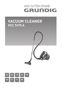 Mode d’emploi Grundig VCC 7670 A Aspirateur