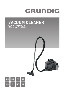 Manual Grundig VCC 4770 A Vacuum Cleaner