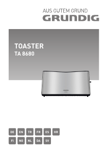 Bruksanvisning Grundig TA 8680 Brødrister