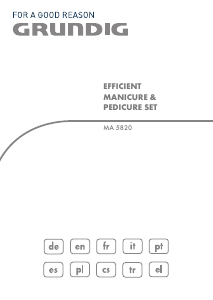 Bedienungsanleitung Grundig MA 5820 Maniküre-pediküre set