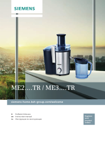 Manual Siemens ME200C0TR Juicer