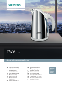 Manual Siemens TW63101 Kettle