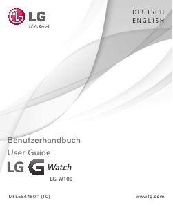 Manual LG LGW100 G Watch Smart Watch
