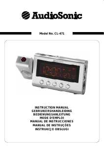 Manual AudioSonic CL-471 Rádio relógio