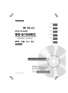 Manual Toshiba SD-6100KC DVD Player