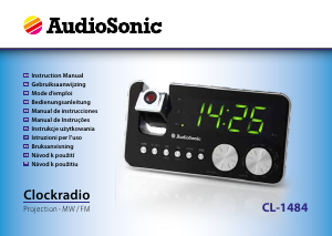 Manuale AudioSonic CL-1484 Radiosveglia