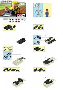 Bedienungsanleitung Sluban set M38-B0377D Town Kleiner bulldozer