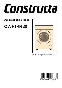 Manuál Constructa CWF14N20 Pračka