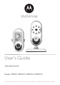 Handleiding Motorola MBP421 Babyfoon