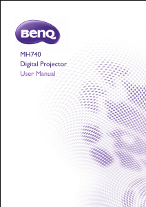 Manual BenQ MH740 Projector