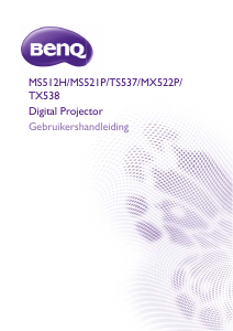 Handleiding BenQ MS512H Beamer