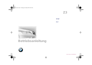 Bedienungsanleitung BMW Z3 Coupe 2.8 (1998)