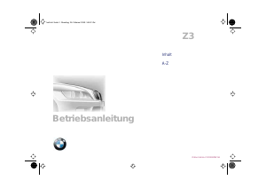 Bedienungsanleitung BMW Z3 Roadster 1.8 (1998)