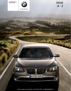 Bedienungsanleitung BMW 750i (2008)