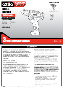 Manual Ozito ZLDDK-150 Drill-Driver