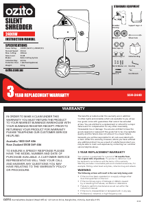 Handleiding Ozito SSH-2440 Hakselaar