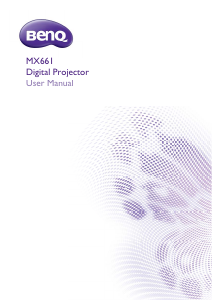 Manual BenQ MX661 Projector