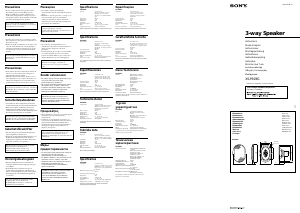 Руководство Sony XS-F693G Автомобильный динамик