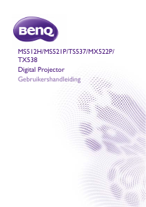 Handleiding BenQ TS537 Beamer