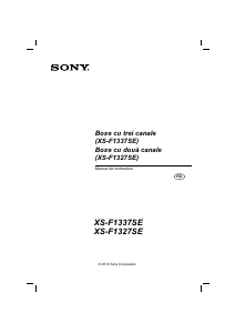 Manual Sony XS-F1327 Difuzor auto