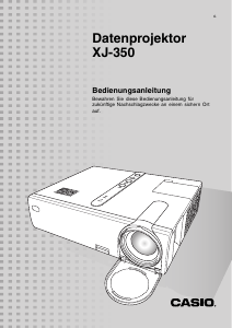 Bedienungsanleitung Casio XJ-350 Projektor