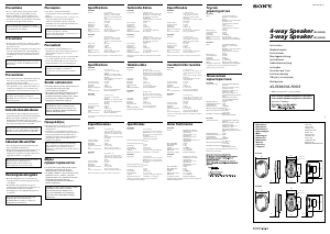 Mode d’emploi Sony XS-F6933 Haut-parleur voiture