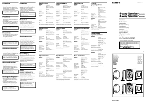 Manuale Sony XS-F6941R Altoparlante per auto