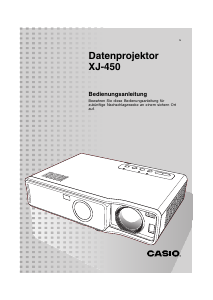 Bedienungsanleitung Casio XJ-450 Projektor