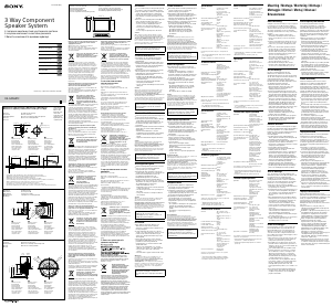 Manuale Sony XS-GS1631C Altoparlante per auto