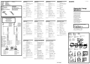 Instrukcja Sony XS-K1350 Głośnik samochodowy