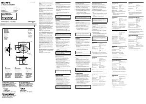 Manual de uso Sony XS-K6920 Altavoz para coche